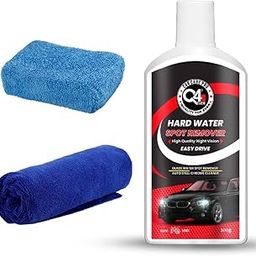 Q4 EVER Auto Care Glass Polish Hard Water Spot Remover (Cream) (3 Items Pack Cream)-picture-28