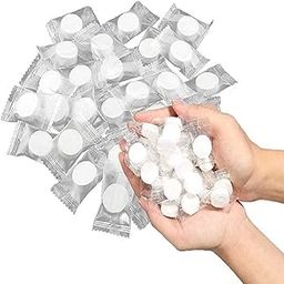 DAIDSUKE® (Pack Of 10) Fragrance Coin Pocket Towel For Travel Multipurpose Use Magic Chocolate Shape Cotton Disposable Tissue For Facial Water Wet Wipe Napkin Tissues Men Women Use (White)-image-42