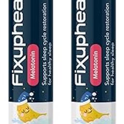 Fixuphealth Melatonin Tablets with Nardostachys Jatamansi Extracts 40 Effervescent Tablets, Supports Better Sleep, Relaxation and Calm Mood with Strawberry Flavour, Natural Sleep Support (Pack of 2) 20 Tablets-image-36