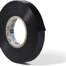 GGR Supplies T.R.U. EL7566-AW Professional Grade Rubber Black PVC Electrical Tape, Rated up to 600 Volts and 176 F - UL/CSA/CE Listed Synthetic: 1/2 in. x 66 Ft. (8 Mil)-6