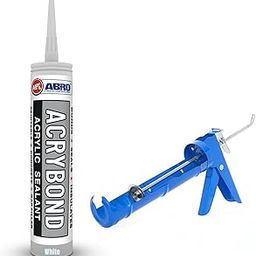AIPL Acrybond Acrylic White Sealant – Paintable Gap & Crack Filler – 280ml – For Walls, Windows, Doors, Concrete – With Applicator Gun – Quick Drying, Flexible, Smooth Finish-picture-27