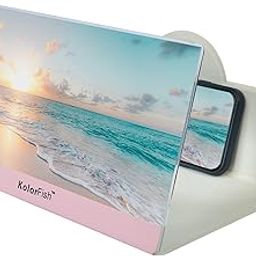 KolorFish 12 Inches HD Screen Magnifier for Mobile Phone, Magnifying Screen Enlarger for Movies, Videos, and Gaming with Foldable Stand Compatible with All Smartphones (Pink)-25