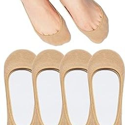 No Show Socks Women for Flats Non Slip Invisible Ultra Low Cut Socks For Shoe_Free Size(Multicolour)-image-115
