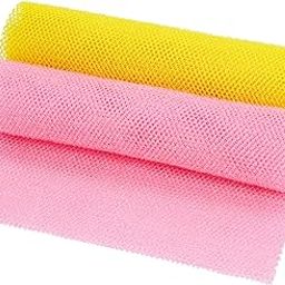 2 Pcs African Exfoliating Net, Fengek 31.5 Inch African Long Body Net Sponges Back Skin Scrubber for Daily Shower Bathing Exfoliating (Multicolor 1)-8