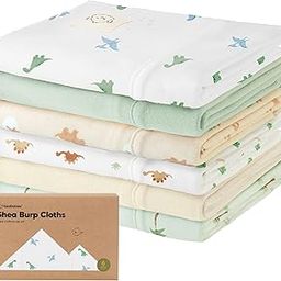 6-Pack Baby Burp Cloths for Baby Boys and Girls - Organic Cotton Burp Clothes for Baby Boy, Burp Clothes for Baby Girl (Roarsome)-picture-5