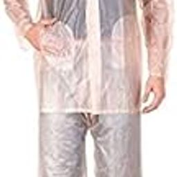 Men & Women Solid Translucent PVC (EVA Material) Raincoat (Transparent) XXL Size-picture-42