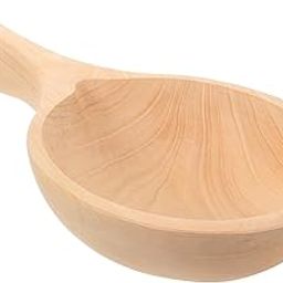 Cabilock Bailer Household Water Ladle Wooden Kitchen Scoop for Multipurpose Use for Scooping Water Rice and Vegetables Home Restaurant Garden-image-57