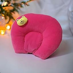 Finchgold Baby Head Support Cushion with Mustard Seeds – Breathable & Comfortable Takiya (Pink)-image-48