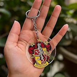 Hogwarts house keychain, Acrylic Keyrings Featuring Gryffindor, Slytherin, Ravenclaw & Hufflepuff, Harry potter keychain- 1 pc-18