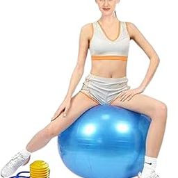 Key Fit Exercise Ball | Professional Series Stability Ball with Free Air Pump | Improved Posture, Balance, Yoga, Pilates, Core Strength | Size - 55, 65, 75, 85 CM (Blue, 65.CM)-image-72