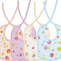 CUTE LANDINGS® 3 Layer Muslin Cotton Bibs for Baby Boys and Girls|Skin Friendly|Antibacterial|Hypoallergenic|Feeding Apron|Spill Resistant|Knot Adjustable|Super Absorbent-picture-15
