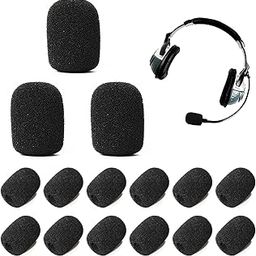 CareFlection Mini Microphone Windscreens Mic Foam Covers for Lapel Lavalier Headset miike, Studio - High Density Protection : Noise pop Filter Black, Pack of 2 pcs (A Type) 5 Years Warranty (5)-27