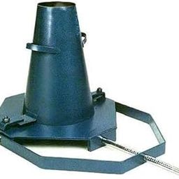 ALPHA KART Present Metallic Base Regular Powder Coated Apparatus Slump Cone with easy to carry handle and tamping rod for long life with set of Metallic Clamp, Bolt and Fly nut of Base Plate.-27