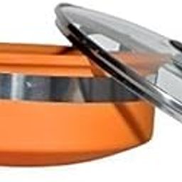 PALVIT Clay Earthen Terracotta Mitti Clay Kadhai for Curry Dal Frying with Glass Lid and Handle Frying Pan Good for Healthy Food Cooking and Serving(Brown_1.5 Litre) (1800 ML)-image-22