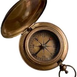 Handmade Vintage Style Antique Replica Nautical Brass Compass - Navigational Pirate Pocket Compass - Maritime-picture-18
