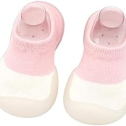 Anti-Skid leather soled 2 Color Shoe Socks for Baby Boys and Baby Girls-12 to 24 months, Medium-12