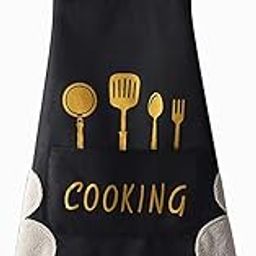 Kitchen Apron with Hand Wiping Towels, Waterproof, Oilproof, Adjustable Straps, Large Pockets, Durable Cooking Apron for Men & Women – Chef, BBQ, Baking, and Kitchen Essentials-image-16