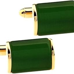 Elegant Green Opal Stone Mens Business Wedding Party Gift Shirt Cufflinks-14
