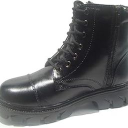 Mens Pure Leather Black DMS Boots with Side Chain for Army, Sizes 5 to 12-image-69
