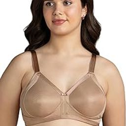 Women's Polyester Non-Padded Solid Sculpt & Lift Wirefree and Anti Spillage Bra- Full Coverage-0
