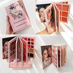 5-in-1 Foldable Makeup Palette | All-in-One Face, Eyes & Lips | Contour, Blush, Highlighter, Eyeshadow | Long-Lasting & Travel-Friendly | Multipurpose Makeup Book for All Skin Tones & Looks-image-88