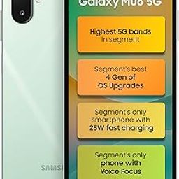 Samsung Galaxy M06 5G (Sage Green, 4GB RAM, 128 GB Storage) | MediaTek Dimensity 6300 | AnTuTu Score 422K+ | 12 5G Bands| 25W Fast Charging | 4 Gen. of OS Upgrades | Without Charger-30