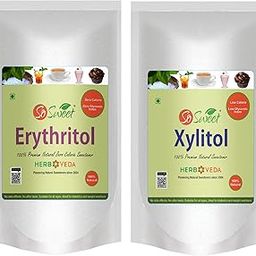So Sweet Erythritol & Xylitol Sugar-Free Natural Sweetener, 1kg Each, Pack of 2, Ideal for Diabetics, Keto-Friendly, Perfect for Baking, Cooking, and Sweetening Beverages with Zero Calories-image-24
