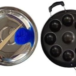 Loyal India Corporation Non-Stick Paniyaram Pan | 9 Cavity Appam Maker | Appe Pan for Gas Stove & Induction | Easy to Clean, Durable & Oil-Free Cooking-image-45