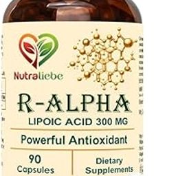 NutraLiebe R-Alpha Lipoic Acid (Thiotic Acid) 300mg - High Potency, Non-GMO, Antioxidant Support, 90 Capsules-image-12