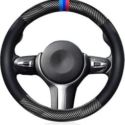 MAPPLE CREATION Cool Non-Slip Faux Leather Steering Wheel Protector Universal Car Steering Wheel Covers Summer Breathable Steering Wheel Covers for Men Women Anti-Slip Steering Wheel Cover Black-image-15