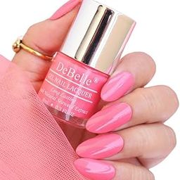 DeBelle Gel Nail Polish Bebe' Kiss (Hot Pink Nail Paint)|Non UV - Gel Finish |Chip Resistant | Seaweed Enriched Formula| Long Lasting|Cruelty and Toxic Free| 8ml Glossy Finish-image-32