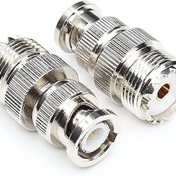 NBR Adapter BNC Male to UHF Female SO239 Jack UHF to BNC RF coaxial Adapter Coax Cable Connector Adapter 1 Pc.-18
