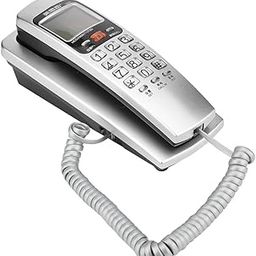 FSK/DTMF Caller ID Telephone Corded Phone Desk with Crystal Button, Desk Put Landline Fashion Extension Telephone HomeÃ‚£Ã‚¨Not Support Wall-MountedÃ‚£Ã‚©(Silver)-13