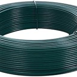inficom 22 Metre (72 feet) PVC Coated Heavy Duty GI Wire Rope Clothesline Ideal for Drying Heavy Clothes (Green 22m)-image-32