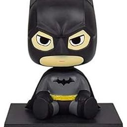 Heinriched Super Hero Action Figure Limited Edition Bobblehead with Mobile Holder for Car Dashboard, Office Desk & Study Table Bat-Man(Pack of 1)-28
