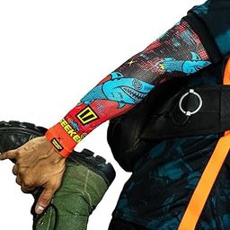 Tiivra Ultimate Outdoor Sun Protection Arm Sleeves (Pair) 5 Patterns - Quick Dry, 4 Way Stretch, High Ventilation, For Motorcycle Riding, Cricket, Running & Sports-image-13