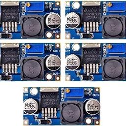LM2596/LM 2596 DC to DC Buck Converter/Regulator, Dc-Dc Step Down Adjustable Voltage Power Supply Module/Board/kit, A 24v to 18V/12V/9V/5V, 12V to 9V/5V 3A/Ampere DCtoDc Booster - pack of 5-12
