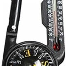 CALANDIS™ 2xCarabiner Compass Thermometer Carabiner Clip for Backpacking Outdoor | Compasses & GPS | Hiking Gear | & Hiking | Outdoor Sports-image-48