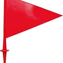 Fitfix® Boundary Flag for Marking for All Sports Cricket, Football etc (Color May Vary) - Set of 10 Red Colour-image-16