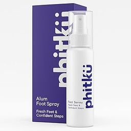 Phitku Alum Infused Foot Spray | 100% Natural, Spray for Feet & Shoes | Fights Odor, Sweat & Fungal Build-Up | Non-Sticky, Fragrance-Free Formula for Men & Women-image-36