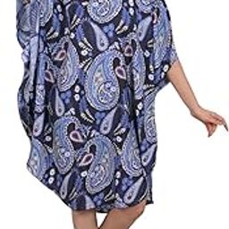 Women's Designer Print Kaftan – Beach Cover-Up | Free Size Fits M to 5XL| Resort & Holiday Wear-image-90