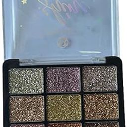 My Colors Glitters Eyeshadow Plaette,Deluxe Sparkle Glitter Shimmer Eye Shadows Highly Pigmented Long Lasting Makeup Palette (8 - Colors Palette, 01)-picture-47