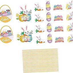 Jazzy Pearls®20 Pieces Easter Vase Decorations Celebration Planter Sticks|Home & Garden | Holiday & Seasonal D?©cor | Christmas & Winter |20x Decorative Cards-image-29