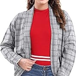 Impex Women's Girls Cotton Checkered Shrug-picture-18