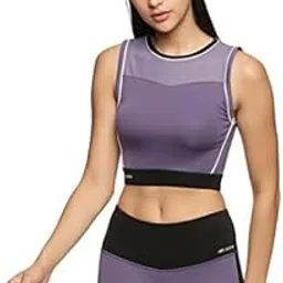 jolger Ultimate Women's Croptop: Stylish Super-Comfy, High-Support Sleeve Less Crop Top with UV Protection – Ideal for Intense Workouts, Maximum Performance, Gym Training, Yoga, and Active Lifestyles-picture-27