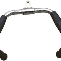 Fitness Gali Hollow LAT Bar Cable Machine Attachment Curl Pulldown Bar Barbell Revolving Bar, Multi-Exerciser Cable Attachment Bar, Tricep Press Down Bar with Rubber Handgrips & Revolving Hanger-3