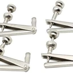 bnf® 2x4 Pieces Violin Fine Tuners Adjusters Fiddle Parts 1/4-1/2 Universal Silver | String | Parts & Accessories | Other Accessories-2