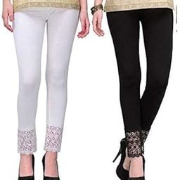 Bottom Lace/Net 3/4th leggings for girl's and women's-image-37