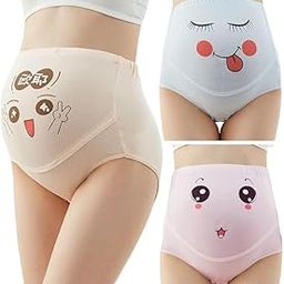 Maternity Panties | High Waist for Women|Full Back Coverage | Belly Support Printed Panties for Pregnancy | Pack of 2 Design-image-50