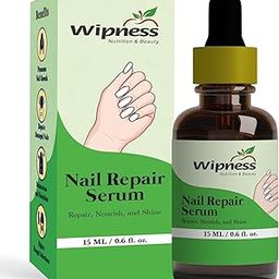 Wipness Nail Repair Serum for Men & Women - 100% Natural Formula with Aloe Vera, Vitamin E, Neem & Green Tea Extract - Strengthens Nails, Fights Fungal Infections, 15ML-image-94